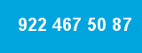 922 467 50 87 922 467 50 87